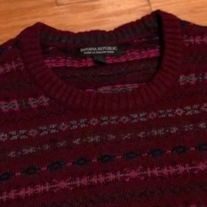 Banana Republic fair isle sweater in wool